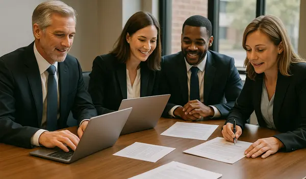 a group of lawyers in a meeting from EZ Lemon Law Lawyer in Fort Worth, TX - Lemon law for Ford a group of lawyers in a meeting from EZ Lemon Law Lawyer in Fort Worth, TX - Lemon law for Ford
