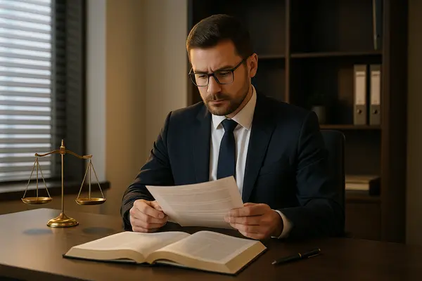 a lawyer reviewing a legal document from EZ Lemon Law Lawyer in Fort Worth, TX - Lemon law for Ford a lawyer reviewing a legal document from EZ Lemon Law Lawyer in Fort Worth, TX - Lemon law for Ford
