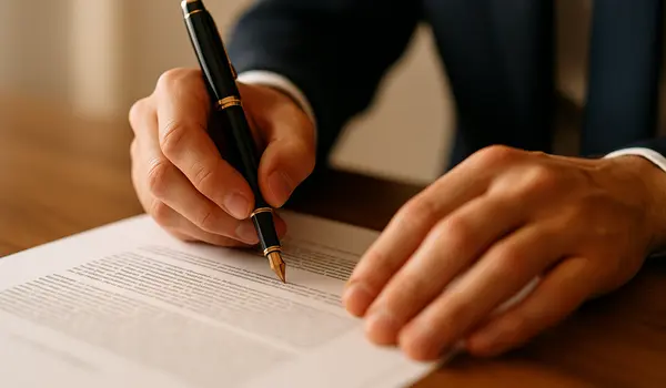 a lawyer using a pen to highlight a document from EZ Lemon Law Lawyer in Weatherford, TX - Weatherford TX